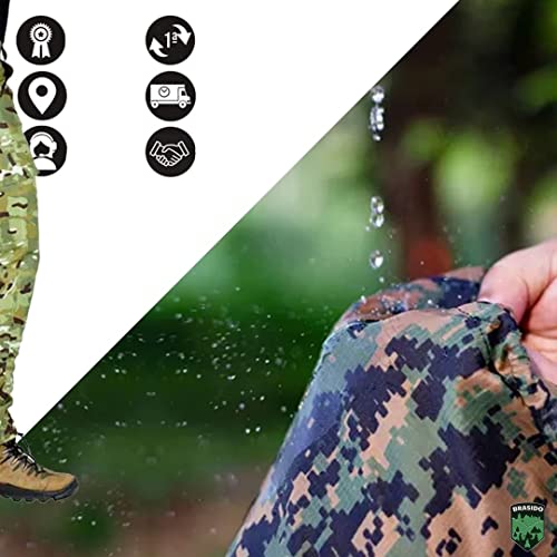 Calça POLY Tática Cargo 6 Bolsos Reforçada SECAGEM RÁPIDA (44, Cinza)