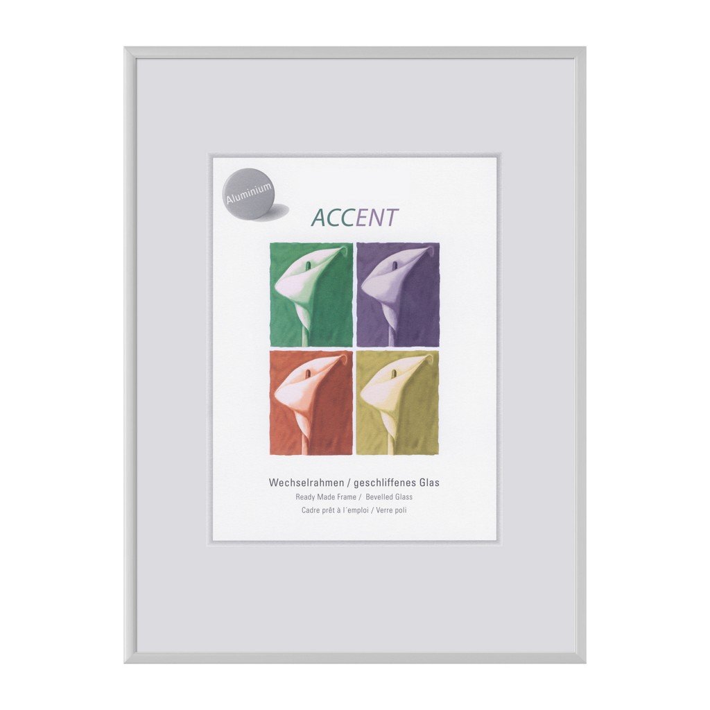 Nielsen Design Nielsen Accent Design 859880 Wall Frame, Aluminium, 15 X 20 cm, Matt Silver