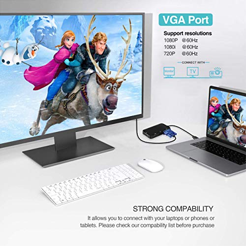 Usb C To Hdmi Vga Dvi Dp Adapter, Moyoon 4 In 1 Usb C Multiport 4K Adapter For Macbook Air, Macbook Pro, Xps, And More #TOP4