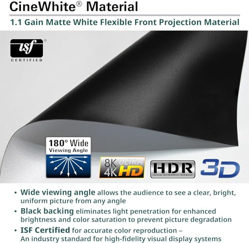 Image of Elite Screens Yard Master Tab Tension Wireless, 125-INCH Diag. 16:9 Outdoor Motorized Projector Screen, Built-in Rechargeable Lithium-Ion Battery, OMS125WHT-BAT-ELEC-X