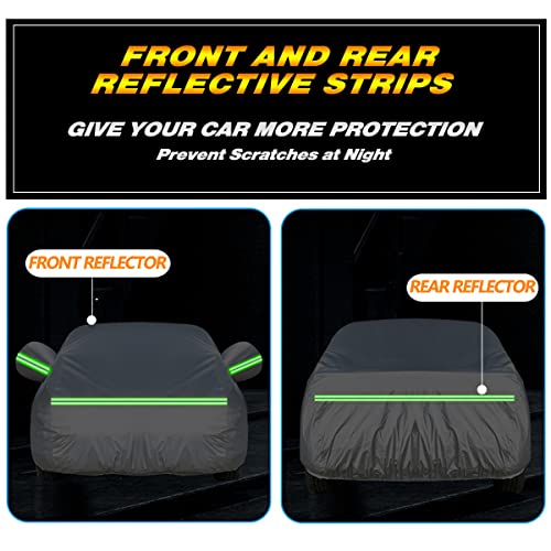 image for AUQDD 6-Layers Premium Sedan Car Cover Waterproof All Weather Weatherp