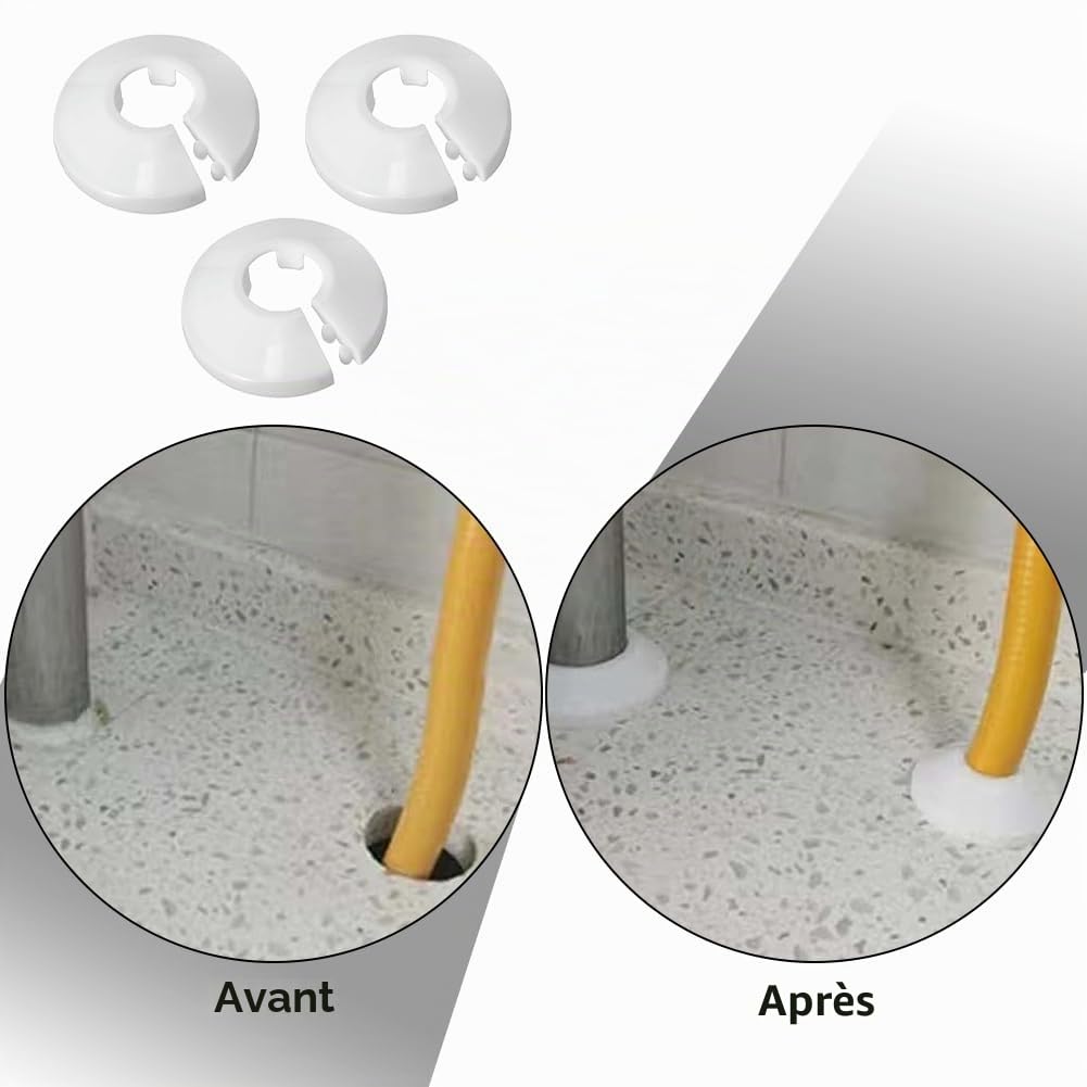 Rosace tuyau, Cache tuyau,Rosace de tuyau de poêle en acier inoxydable