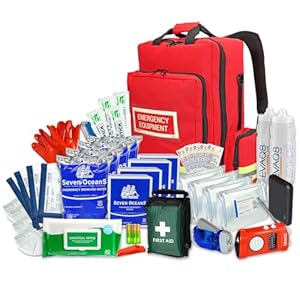 EVAQ8 Go-Bag 4 Person Go Bag For Emergency Preparedness 72 Hour Kit
