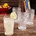 The Pioneer Woman Adeline 16-Ounce Emboss Glass Tumblers, Set of 4 (Clear)