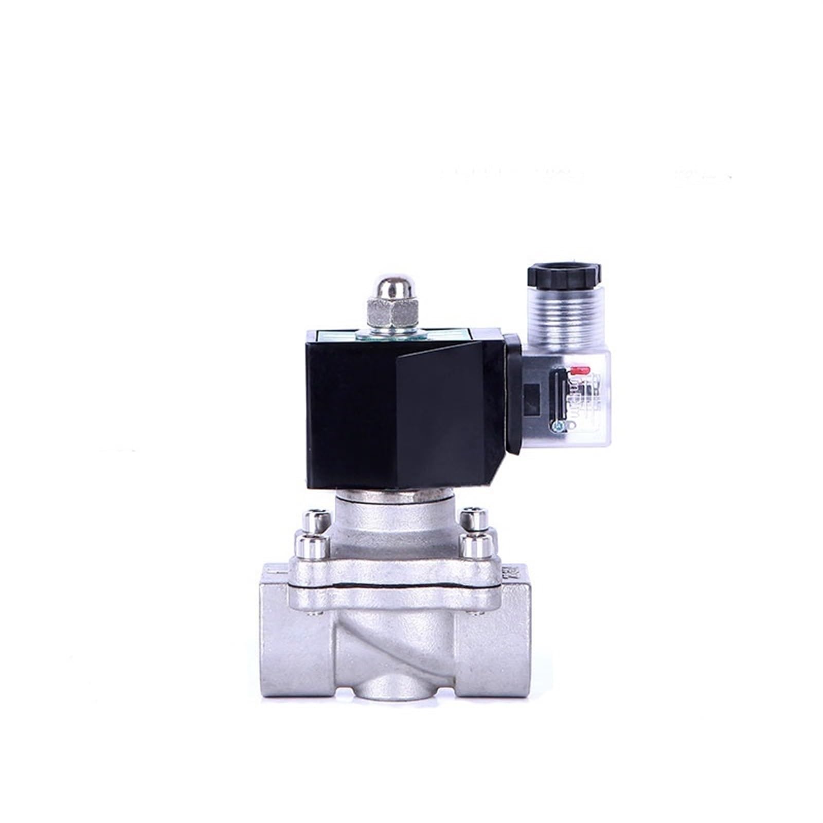 YX55POU12 DN10 3/8inch 12v 110v 220v 24v Water Gas Electric Solenoid Valve for Stainless Steel 1Pcs(230vac-viton-seal,NPT)