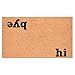 Calloway Mills 100501729 Hi Bye Doormat, 17" x 29", Natural/Black