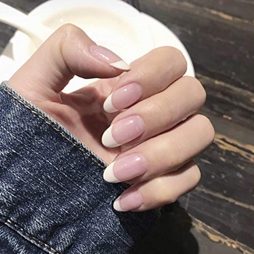 French Press on Nails Short Fake Nails Oval False Nails Pattern Watercolor Full Cover Nails for Women and Teen Girls (style 7) (style 12)