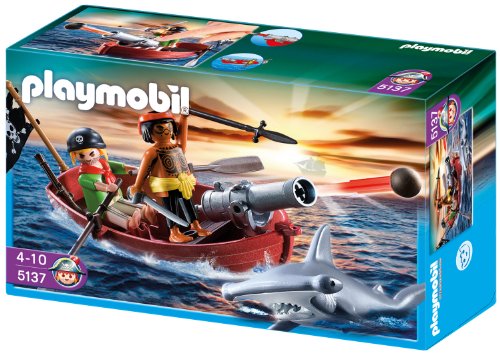 Preisvergleich Produktbild Playmobil 5137 - Piraten-Ruderboot mit Hammerhai