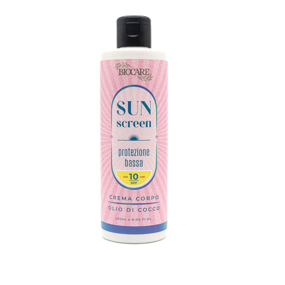 SUN SCREEN - Ochrona niskiego poziomu winogron 10 SPF - Krem przeciwsłoneczny o niskiej ochronie dla ciemnej skóry - Sprawia, że opalenizna jest oznaką zdrowia i dobrego samopoczucia