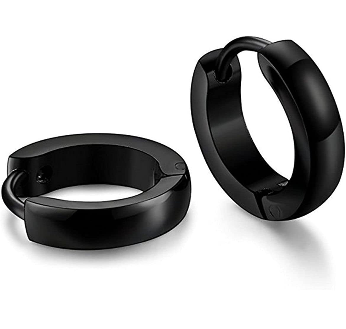 FOREVER BLINGSWestern Style Stainless Steel Hoop Earrings for Men and Women