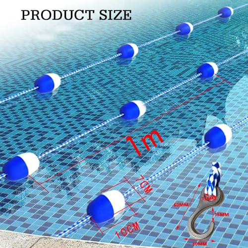 Corde de séparation de piscine sécurisée de 9m pour installation facile