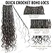 RHEANNA Pre-Looped Crochet Boho Goddess Locs With Human Hair Curls Curly Ends Body Wave Human Hair Locs Crochet Hair 26inch 48Strands