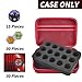 Comecase Toy Organizer Storage Case Compatible with Bakugan Figures, BakuCores and Armored Alliance, Geogan Rising Battle Action Figure (Red+Inside Black Foam)