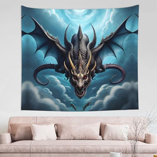 Tapisserie dragon TYUMH pour creer un nid douillet dans une chambre etudiante