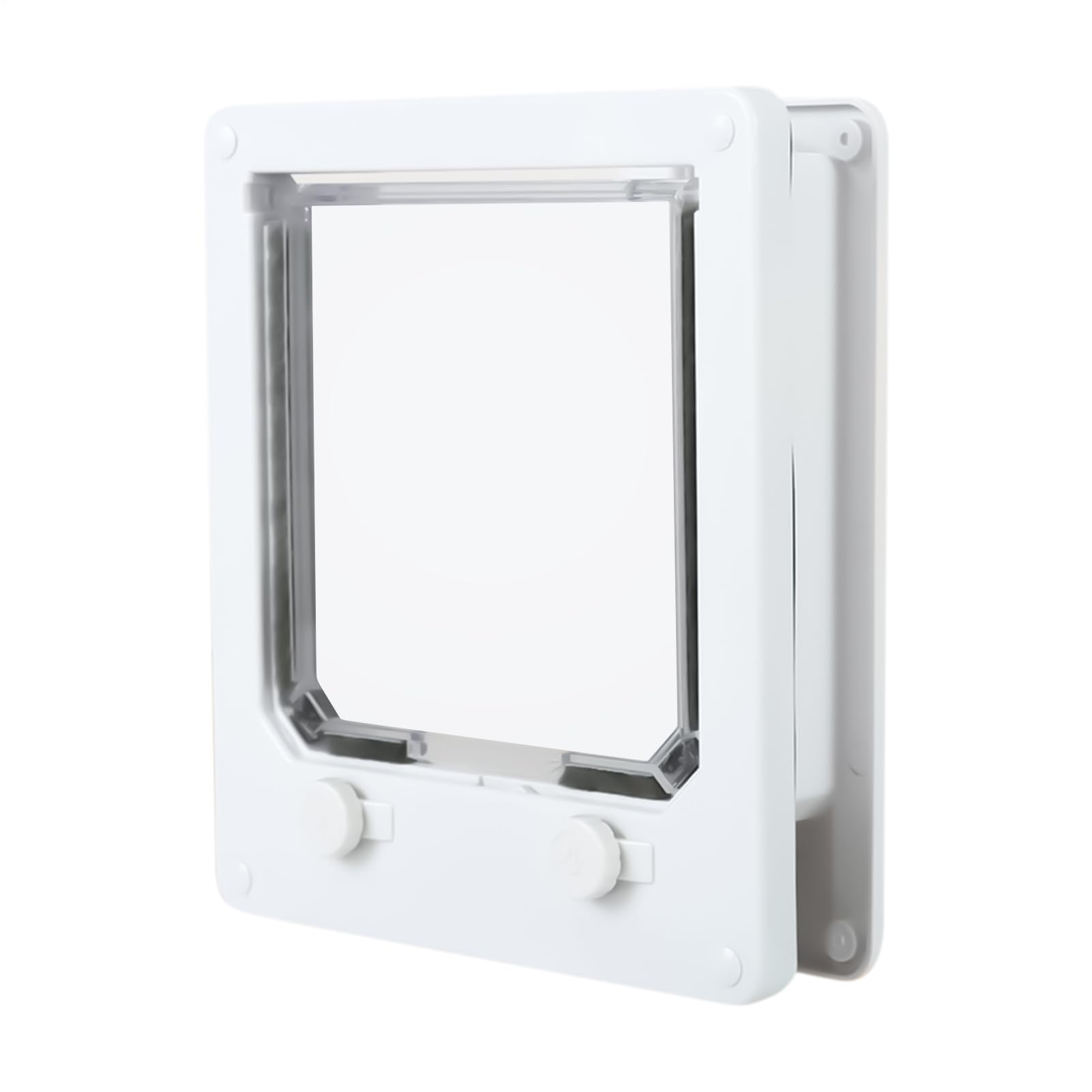 Porte intérieure pour chat et chien avec système de verrouillage à 4 voies pour mur et fenêtre