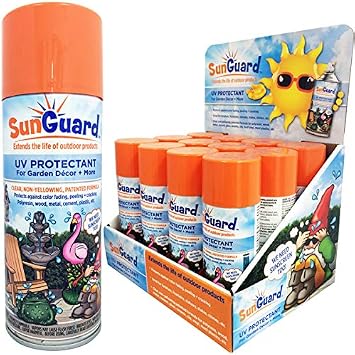 SUNGUARD UV Protectant Spray for Outdoor Decor, Furniture & More (3-Pack) Prevents Fading Peeling and Cracking