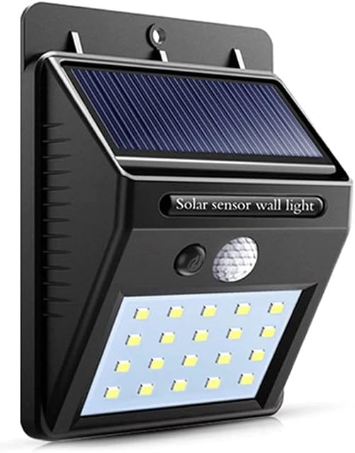 Rheme Solar Light, 20 Led Solar Powered Motion Sensor Wall Light Waterproof Security Lamp for Outdoor Garden Pathway