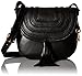 Fossil Emi Tassel Saddle Bag, Black