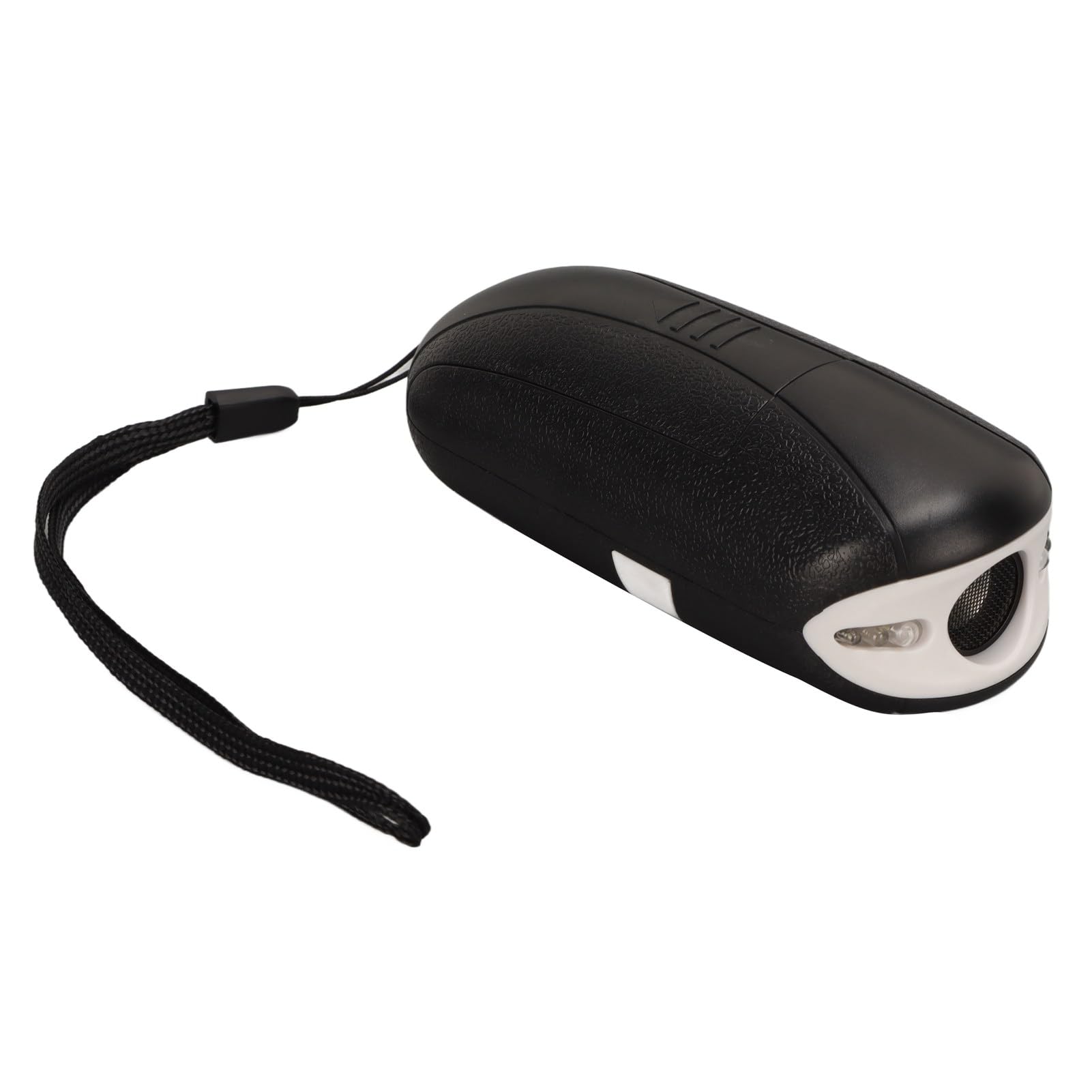 FUZHUI Handheld Dog Barking Deterrent Device, Ultrasonic Bark Stopper with 2 Frequencies, 16.5ft Range, Beep Function for Training, Low Battery Indicator, Black and White