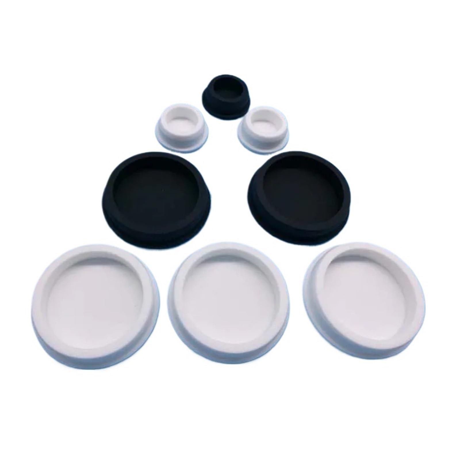 6,8 mm-201,5 mm Silikonowy korek w kształcie litery T Korek uszczelniający Zaślepka końcowa(White,186.5mm-1PCS)