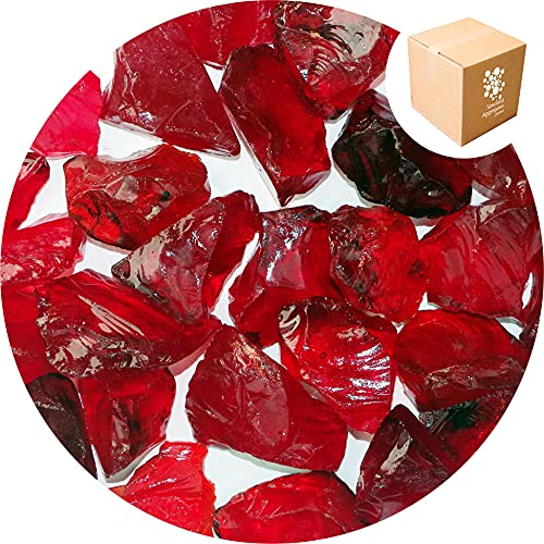 Specialist Aggregates ® - 4kg Enviro Glass Gravel (LARGE) - Sunset Red - Decorative Gravel/Stones | Weddings | Events | Memorials | Photography | Home | Garden | Vases | Art | Craft | UK — image 1