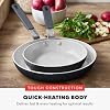 GreenPan x Bobby Flay 2 Piece- 8” and 10” Nonstick Frying Pan Skillet Set, PFAS-Free Diamond Ceramic, Induction Suitable, Stay-Cool Silicone Handle, Easy Clean Dishwasher & Oven Safe, Graphite #4