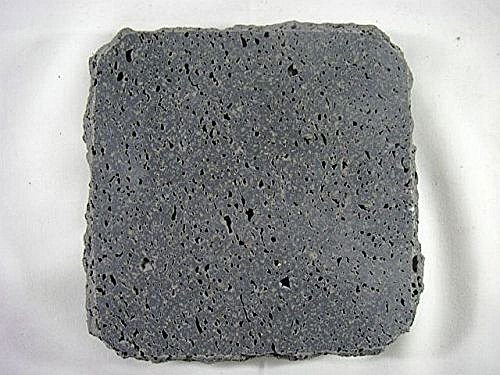 み尋 岩肌溶岩プレート 15×15×3cm 黒玄武