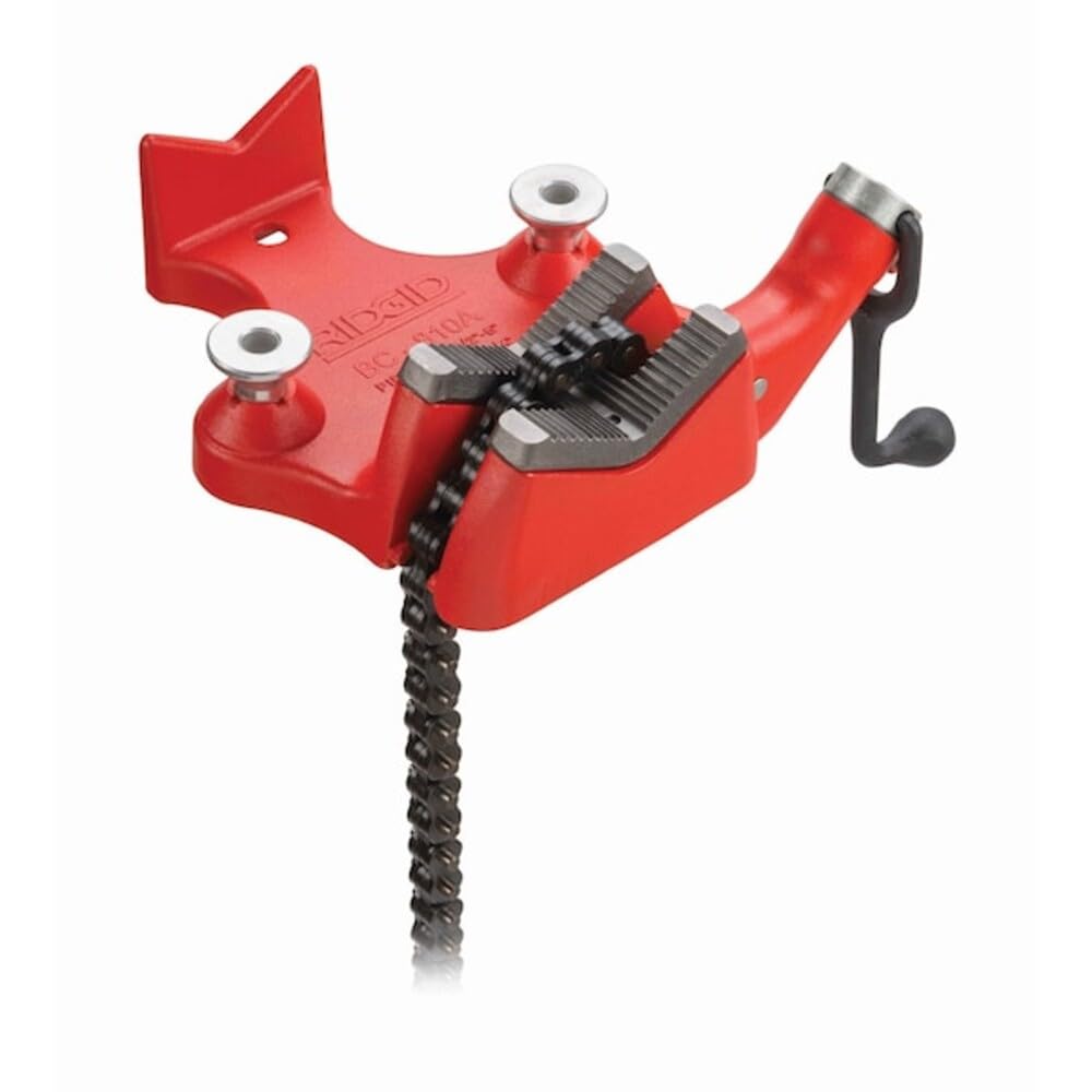 RIDGID 40215 Modell BC-810 Kettenrohrschraubstock mit oberer Schraube, Schraubstock 1/2" bis 8" (15 bis 200 mm)