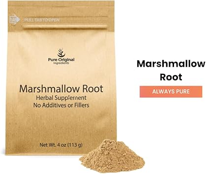 PURE ORIGINAL INGREDIENTS Marshmallow Root Extract (4 oz), Powder, Herbal Supplement