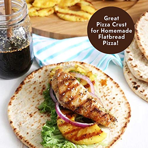 Toufayan Whole Wheat Flatbread | Vegan | Cholesterol Free | Kosher (3 Pack, 15 Flatbreads Total) #TOP3