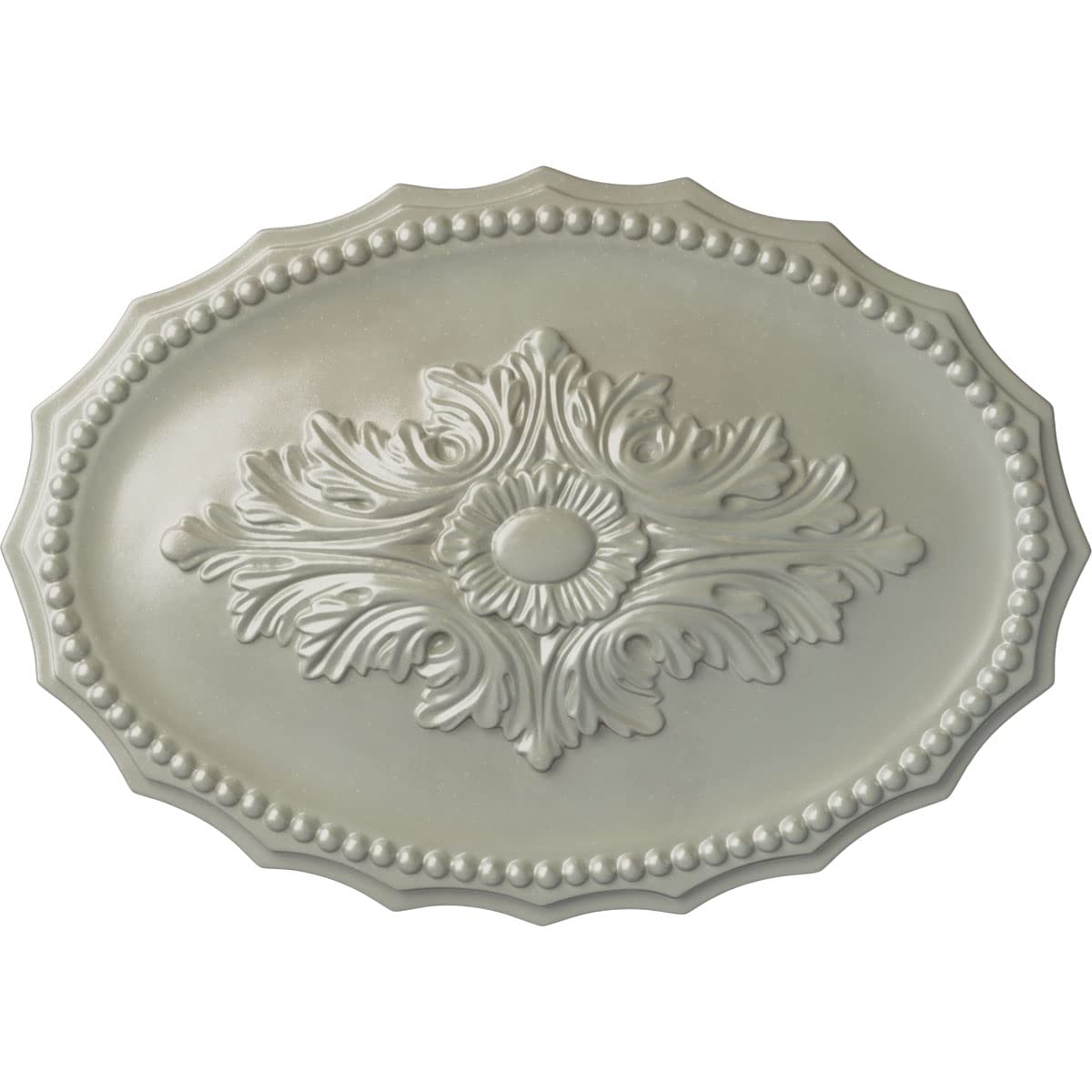 Moulure plafond médaillon Oxford cuivre antique pour lustre et suspension