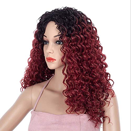 Perruque Africaine Femme 59CM dégradé petit volume visage - 3