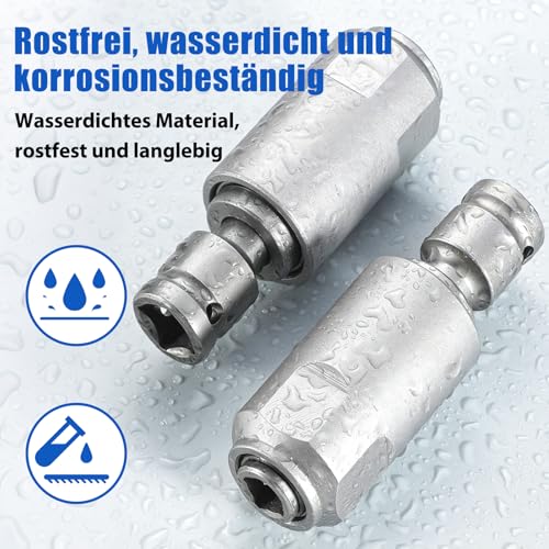 SDS-Plus Adapter für Schlagschrauber – Werkzeug Zubehör zum Umrüsten auf Elektrohammer, SDS-Plus Schnittstelle für Bohrmaschine und Schlagschrauber