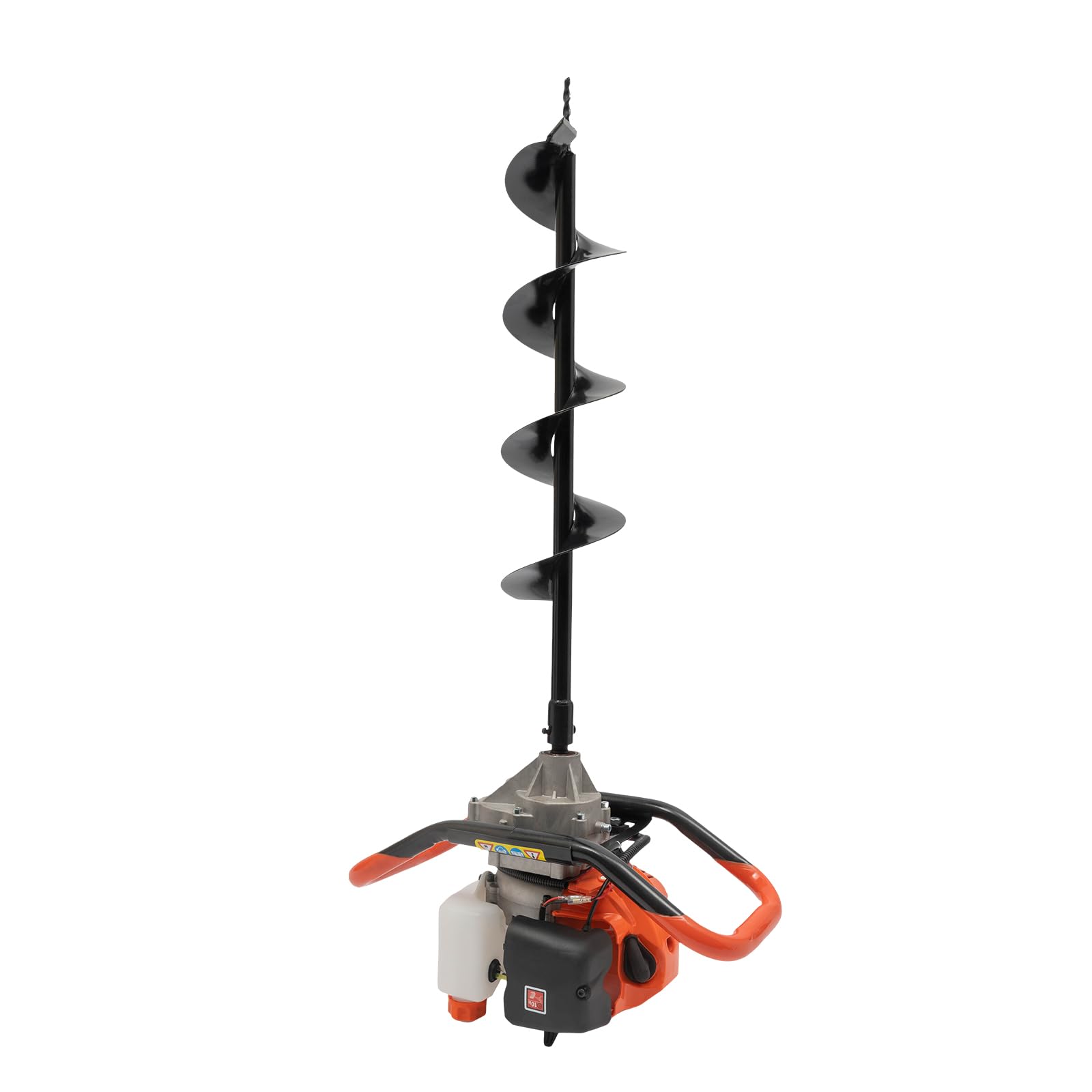 Broca de gasolina de 52 cc, para vallas, 2 tiempos, para jardín, suelo, suelo, con 3 brocas de diámetro (100, 150, 200 mm)