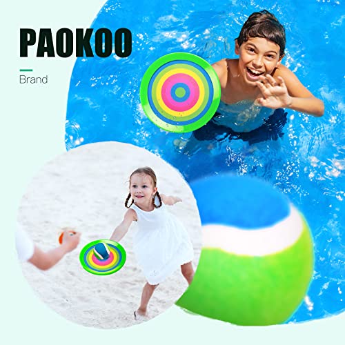 Image of EVERICH TOY Toss and Catch Ball Game Set, Upgraded Sticky Paddle Ball Set for Kids & Toddlers, Sturdy & Water-Resistant Outdoor Backyard Beach Pool Toy, Birthday Gift for Boys Girls Ages 3-12