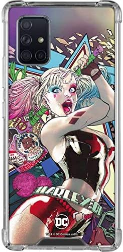 Skinit Clear Phone Case Compatible with Galaxy A71 5G - Officially Licensed DC Comics Harley Quinn Action Pose Design