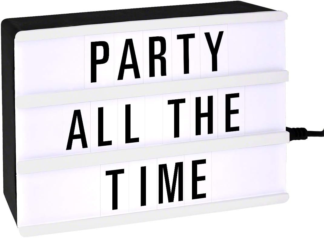 Mini Light Up Cinema Marquee USB Letterboard Sign