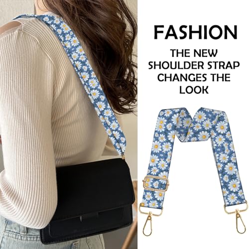 Image of Purse Strap Crossbody Shoulder Canvas Straps 1.5 inch Wide Replacement Adjustable Aesthetic Cute for Women Girls Bag
