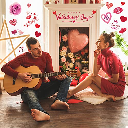 218 Piezas Decoraciones para Ventanas Día de San Valentín miniatura 6