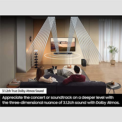 Image of Samsung HW-Q600C 3.1.2ch Soundbar and Subwoofer with Dolby Audio Bundle with Deco Gear 4K HDMI 2.0 Cable w /Pure Copper Conductors x2 & CPS Exclusive 26 Month Protection Pack Bundle (BEACH-CPS-26500)