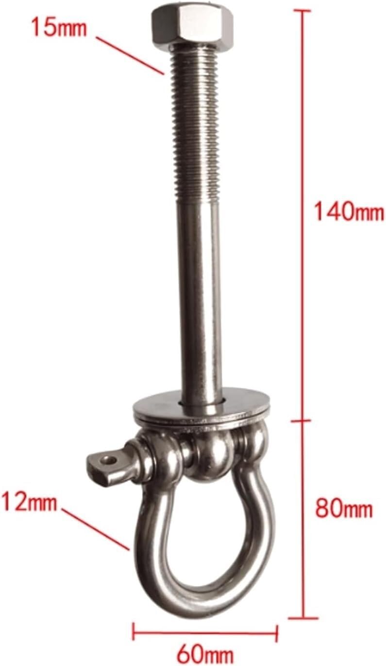 Heavy Duty Schwingelhänger, Lasttragende Deckenschaukelhaken aus Edelstahl, Hängehaken for den Außenbalkon, 2er-Pack