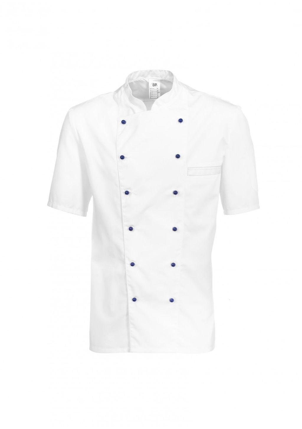 BP Gourmet 1546-400-21 Kochjacke 1/2 Arm - 1/2 Ärmel - 65% Polyester, 35% Baumwolle - Normale Passform - Größe: 52 - Farbe: weiß