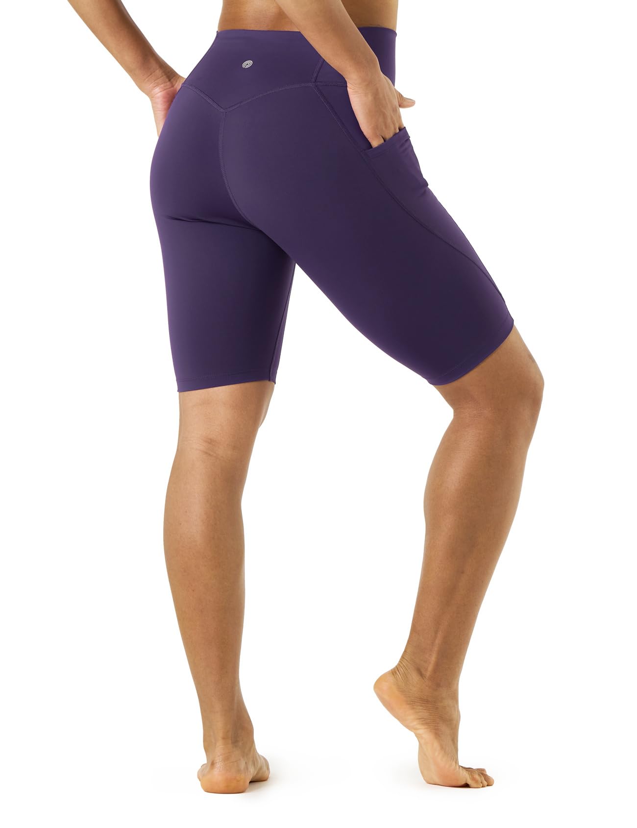 LAPASA Pantalón Corto Deportivo Mujer Leggings con Bolsillos Laterales Mallas Short Yoga Ejercicio Fitness Pilate Deporte Running Ciclismo Elastico L52A1/L52B1 — view 15