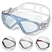 WIN.MAX Swimming Goggles Adult Anti Fog No Leaking Clear Vision UV Protection Easy to Adjust Professional+Suitable for Men and Women (Blue)