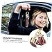 GALPADA 3pcs Creative Bag Pendant Plush Keychain with Tassel Design for Handbags Car Keys and Accessories Lightweight and Stylish All Ages Purple