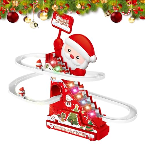 Slide Toys - Juego De De Santa | con Pista De Música Y Coaster De Muñeco De Nieve para Actividades Infantiles En Interiores Y Jardín para Niños Y Niñas