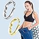 WOOXDYUK Magnetischer Detox-Ring, Lymphdrainage-Ring, Lymphdrainage Therapeutischer Magnetring Verstellbare Öffnung (Gold+Silver)