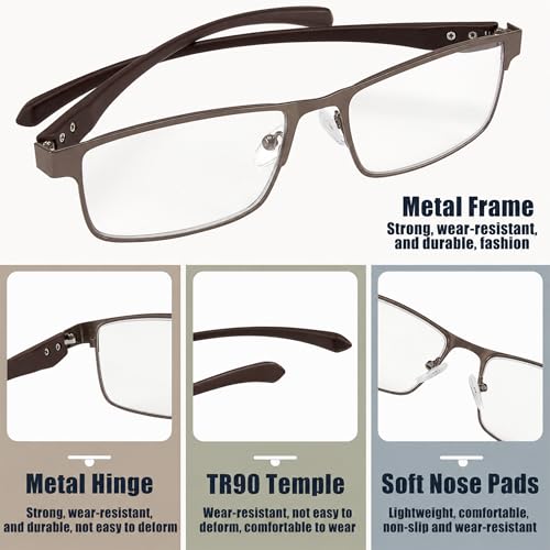 Image of Photochromic Progressive Multifocus Reading Glasses Men Transition Blue Light Blocking Multifocal Computer Readers