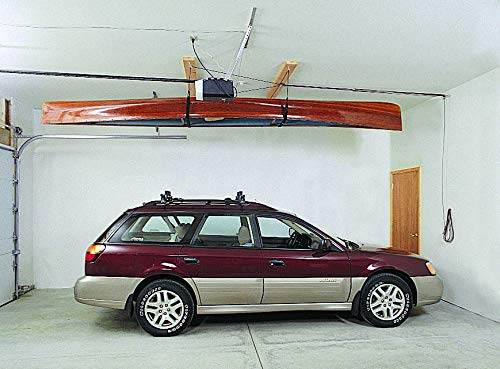 HARKEN Kayak Hoist | Overhead Garage Storage, Lifts Load Evenly, Safe Anti-Drop System, 4:1 Mechanical Advantage, Smart Garage Organization for Canoe, SUP, Paddle Board, Surfboard, Wakeboard, Kayak
