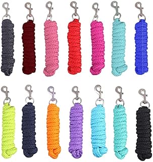 netproshop Horse Lead Rope with Snap Hook 2 Metres Choice of Colours Bordeaux